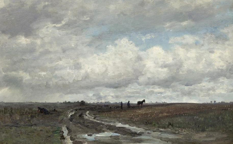 Hendrik Willem Mesdag. Ploegende boer. 1877.