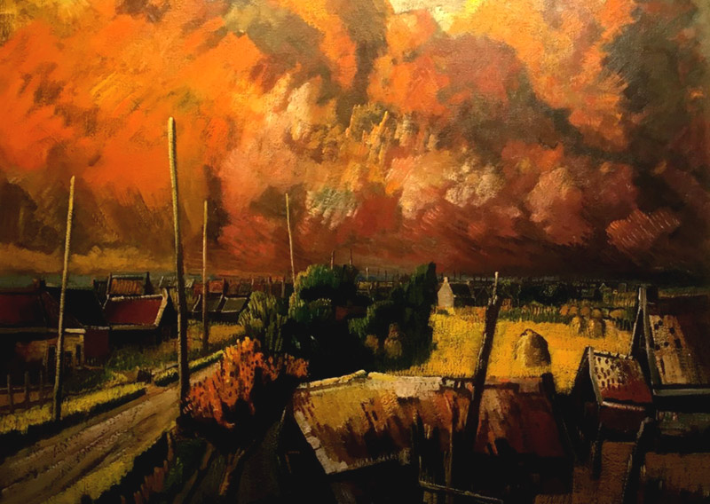 Brand van Rotterdam. Henk Chabot, 1940. 