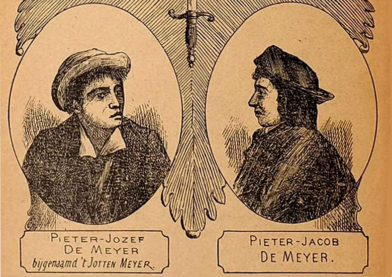 De gebroeders Petrus-Joseph en Petrus-Joseph Bruneel. 