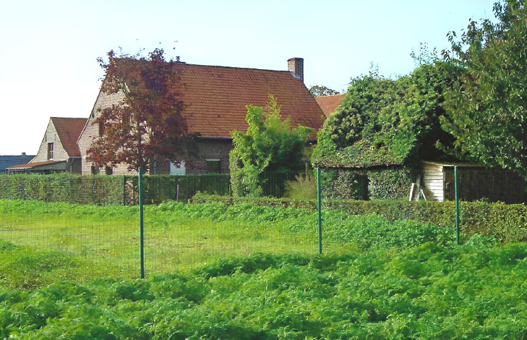 Hoeve, Oude Heirweg 49, nu een priv-woning (foto: Linda Malfait). 